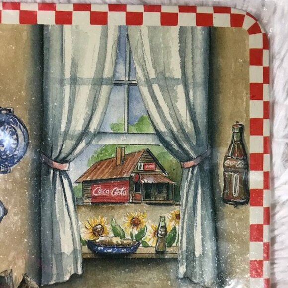 Vintage Coca-Cola Kitchen and Kitty Tin Trivet Wall Plaque - Picture 3 of 8